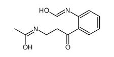 N-[3-(2-formamidophenyl)-3-oxopropyl]acetamide Structure