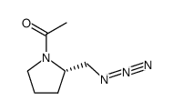 (S)-1-acetyl-2-(azidomethyl)pyrrolidine结构式