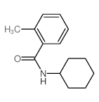 N-cyclohexyl-2-methyl-benzamide结构式