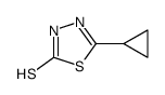 1,3,4-Thiadiazole-2(3H)-thione,5-cyclopropyl- Structure