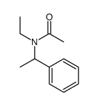 N-ethyl-N-(1-phenylethyl)acetamide structure