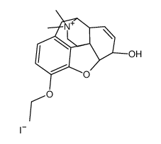 (5α,6α)-7,8-didehydro-4,5-epoxy-3-ethoxy-6-hydroxy-17,17-dimethylmorphinanium iodide结构式