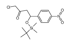1-chloro-4-(tert-butyldimethylsilanyloxy)-4-(4'-nitrophenyl)-butan-2-one Structure