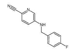 5-(4-fluoro-benzylamino)-pyridine-2-carbonitrile结构式