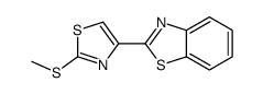 2-(2-methylsulfanyl-1,3-thiazol-4-yl)-1,3-benzothiazole Structure