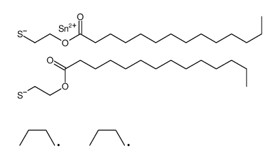 (dibutylstannylene)bis(thioethylene) dimyristate Structure