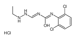 (3E)-1-(2,6-dichlorophenyl)-3-[(2-ethylhydrazinyl)methylidene]urea,hydrochloride Structure