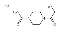 2-AMINO-1-(4-CARBAMOYL-PIPERAZINE-1-YL)-ETHANONE HCL Structure