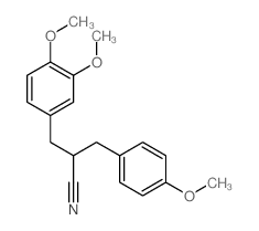 Benzenepropanenitrile, 3,4-dimethoxy-a-[(4-methoxyphenyl)methyl]-结构式