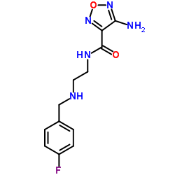 4-Amino-N-{2-[(4-fluorobenzyl)amino]ethyl}-1,2,5-oxadiazole-3-carboxamide结构式