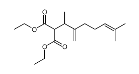 dimethyl-1,6 methylene-2 heptene-5 yl propane dioate d'ethyle Structure