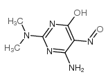 4-氨基-2-二甲氨基-6-羟基-5-亚硝基嘧啶[用于钴(III),铁(II)的测定]结构式