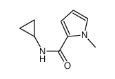 N-CYCLOPROPYL-1-METHYL-1H-PYRROLE-2-CARBOXAMIDE structure