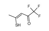 3-Penten-2-one,1,1,1-trifluoro-4-mercapto- structure