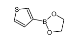 2-thiophen-3-yl-1,3,2-dioxaborolane结构式