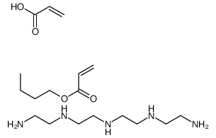 N'-[2-[2-(2-aminoethylamino)ethylamino]ethyl]ethane-1,2-diamine,butyl prop-2-enoate,prop-2-enoic acid结构式