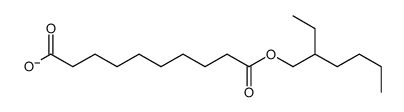 Decanedioic acid hydrogen 1-(2-ethylhexyl) ester Structure