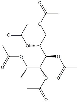 1-脱氧-D-山梨糖醇五乙酸酯结构式