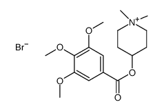 (1,1-dimethyl-3,4,5,6-tetrahydro-2H-pyridin-4-yl) 3,4,5-trimethoxybenz oate bromide Structure