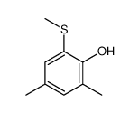 2,4-dimethyl-6-methylsulfanylphenol Structure