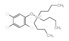 Stannane,tributyl(2,4,5-trichlorophenoxy)- Structure