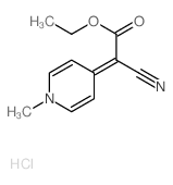 Acetic acid,2-cyano-2-(1-methyl-4(1H)-pyridinylidene)-, ethyl ester, hydrochloride (1:1) picture