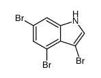 3,4,6-Tribromo-1H-indole structure