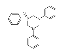 1,3,5-triphenyl-5-sulfanylidene-1,3,5λ5-diazaphosphinane Structure