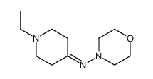 4-Morpholinamine,N-(1-ethyl-4-piperidinylidene)-(9CI)结构式