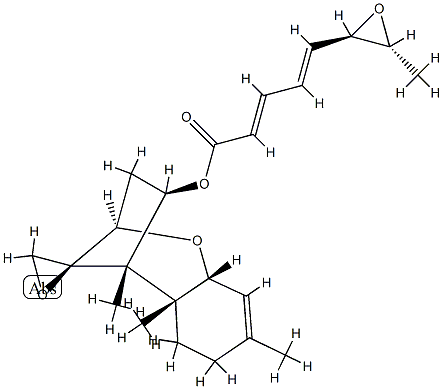 12,13-Epoxytrichothec-9-en-4β-ol [(2Z,4E)-5-[(2R,3R)-3-methyloxiran-2-yl]-2,4-Pentadienoate] Structure