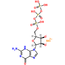 Manganese(2+) (2R,3R,4R,5R)-2-(2-amino-6-oxo-3,6-dihydro-9H-purin -9-yl)-5-{[(hydroxy{[hydroxy(phosphonooxy)phosphoryl]oxy}phosphor yl)oxy]methyl}tetrahydro-3,4-furandiolate (non-preferred name) Structure