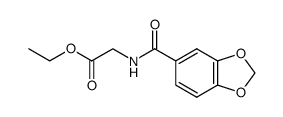 ethyl N-(3,4-methylenedioxybenzoyl)glycinate Structure