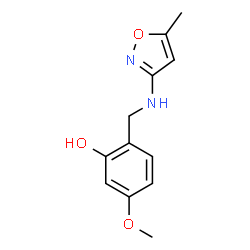 5-METHOXY-2-([(5-METHYL-3-ISOXAZOLYL)AMINO]METHYL)BENZENOL结构式