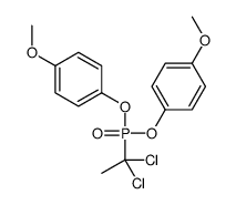 1-[1,1-dichloroethyl-(4-methoxyphenoxy)phosphoryl]oxy-4-methoxybenzene Structure