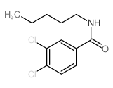 Benzamide,3,4-dichloro-N-pentyl- structure