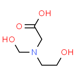 Glycine, N-(2-hydroxyethyl)-N-(hydroxymethyl)- (9CI)结构式