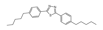 2,5-bis(4-pentylphenyl)-1,3,4-thiadiazole结构式