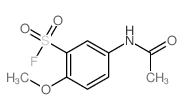 5-acetamido-2-methoxy-benzenesulfonyl fluoride Structure