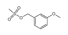 benzenemethanol, 3-methoxy-, 1-methansulfonate Structure