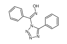 phenyl(5-phenyl-1H-tetrazol-1-yl)methanone oxime Structure