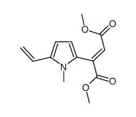 dimethyl (1-methyl-5-vinyl-2-pyrrolyl)fumarate结构式