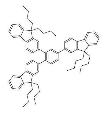 2-[2,5-bis(9,9-dibutylfluoren-2-yl)phenyl]-9,9-dibutylfluorene结构式