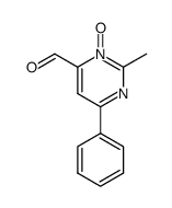 2-methyl-6-phenylpyrimidine-4-carbaldehyde 3-oxide结构式