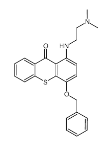 4-(benzyloxy)-1-((2-(dimethylamino)ethyl)amino)-9H-thioxanthen-9-one结构式