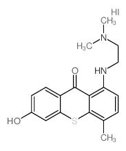 9H-Thioxanthen-9-one,1-[[2-(dimethylamino)ethyl]amino]-6-hydroxy-4-methyl-, hydriodide (1:1)结构式