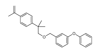 1-((2-(4-(1-Methylethenyl)phenyl)-2-methylpropoxy)methyl)-3-phenoxyben zene structure