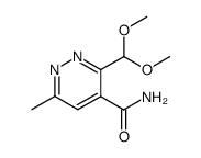 carbamoyl-4 dimethoxymethyl-3 methyl-6 pyridazine Structure