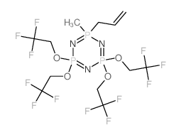 1,3,5,2,4,6-Triazatriphosphorine,2,2,4,4,6,6-hexahydro-2-methyl-2-(2-propenyl)-4,4,6,6-tetrakis(2,2,2-trifluoroethoxy)-(9CI) Structure