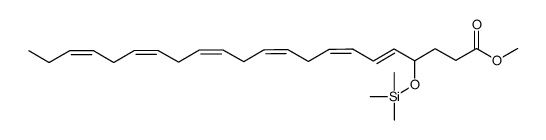 4-hydroxy-5E,7Z,10Z,13Z,16Z,19Z-docosahexaenoic acid methyl ester trimethylsilyl ether结构式