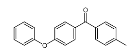 (4-methylphenyl)(4-phenoxyphenyl)methanone结构式